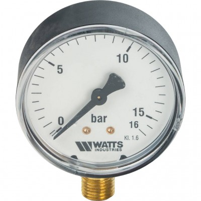 Watts F+R200(MDR) 63/16 Манометр радиальный нр 1/4"х 16 бар (63мм)