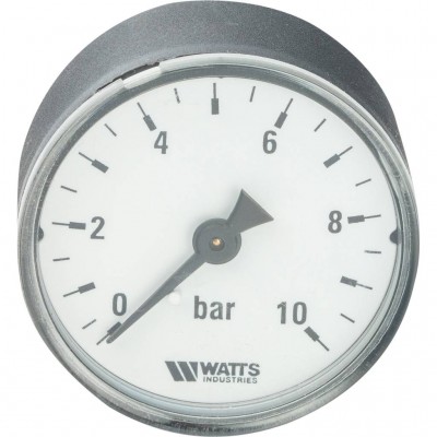 Watts F+R100(MDA) 50/10x1/4" Манометр аксиальный 50мм, 0-10 бар.