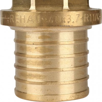 REHAU Переходник с наружной резьбой SDR 11, 40х3,7- R 1 1/4