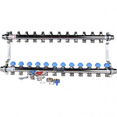 REHAU  Распределительный коллектор HKV на 12 контуров (нерж .сталь)