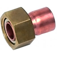 Sanha 5240g 5240g переход ВП-ВР, с накидной гайкой, медь 22х1/2, для медных труб под пайку