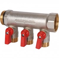 STOUT SMB 6210 011203 STOUT Коллектор с шаровыми кранами 1 , 3 отвода 1/2 (красные ручки) STOUT SMB 6210 011203 STOUT Коллектор с шаровыми кранами 1 , 3 отвода 1/2 (красные ручки)