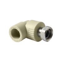 Pro Aqua PA29210G Pro Aqua d=20-3/4 PP-R Угольник с накидной гайкой Серый