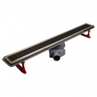 PESTAN 13100113 Pestan Душевой лоток Pestan Confluo Premium Line 300 Black Glass Gold Хром матовый/черное стекло глянец, рамка золото PESTAN 13100113 Pestan Душевой лоток Pestan Confluo Premium Line 300 Black Glass Gold Хром матовый/черное стекло глянец, рамка золото