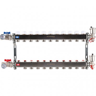 ROMMER RMS-3210-000011 ROMMER Коллектор из нержавеющей стали в сборе без расходомеров 11 вых.