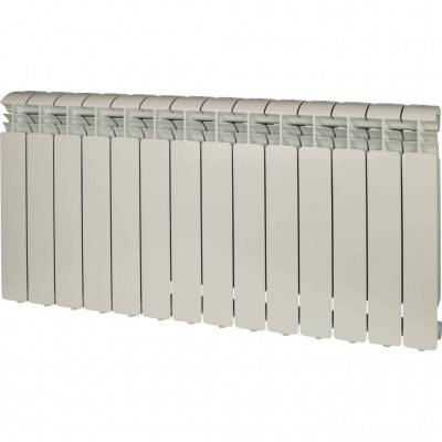 Global ISEO 500 14 секций радиатор алюминиевый боковое подключение (белый RAL 9010)