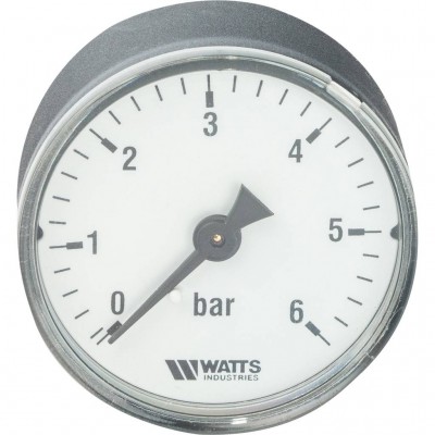 Watts F+R100(MDA) 50/6x1/4" Манометр аксиальный 50мм, 0-6 бар