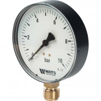 Watts  03.22.210 F+R200(MDR) 100/10x1/2" Watts Манометр радиальный 100 мм, 0-10 бар Watts  03.22.210 F+R200(MDR) 100/10x1/2" Watts Манометр радиальный 100 мм, 0-10 бар