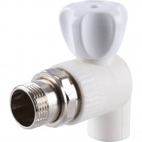 Kalde Кран шаровой разборный угловой с накидной гайкой 20x3/4