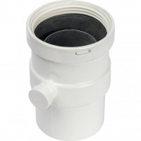 STOUT Элемент дымохода вертикальный D80 п/м с патрубком для отвода конденсата STOUT Элемент дымохода вертикальный D80 п/м с патрубком для отвода конденсата