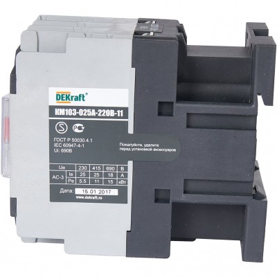 STOUT SEB SP Контактор DEKraft KM-103 25А 220В 11