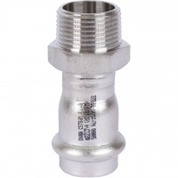 Sanha  9243G пресс-фит. нерж.сталь, ниппель перех.ВПр-НР, 22x3/4