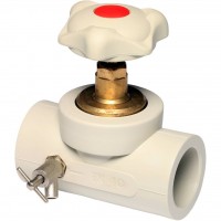 Ekoplastik  ППР вентиль проходной с выпускным клапаном 40 левый Ekoplastik  ППР вентиль проходной с выпускным клапаном 40 левый