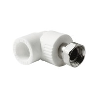 Pro Aqua PA29208 Pro Aqua d=20-1/2 PP-R Угольник с накидной гайкой Белый