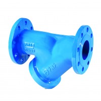 FAF Valve 2500040 Фильтр сетчатый FAF 2500, со сливной пробкой Ду 040, Ру 16, фланцевый, корпус-высокопрочный чугун GGG 50, сетка - нерж.сталь