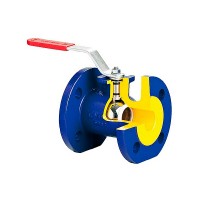 Шаровый кран Ду 100 Ру16, ф/ф, корпус GG25, шар латунь, седло PTFE, Тmax=150oC