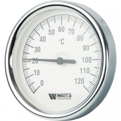 Watts  F+R801(T) 80/75 Термометр биметаллический  с погружной гильзой  80 мм