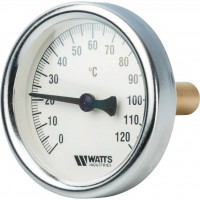 Watts  F+R801(T) 63/50 Термометр биметаллический  с погружной гильзой  63 мм, штуцер 50 мм