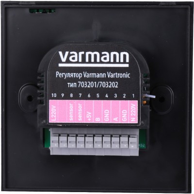 VARMANN Настенный регулятор Varmann Vartronic, цвет черный