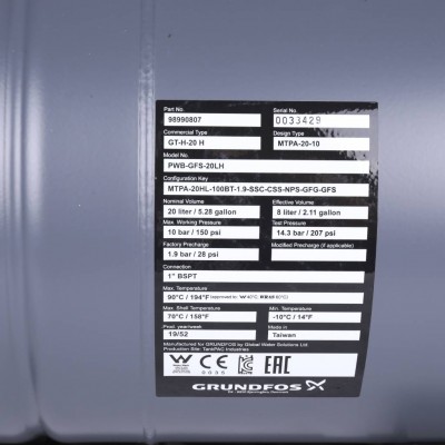 Grundfos Насос JP 3-42 PT-H 1x230V 50Hz 1,5m SCHUKO HU