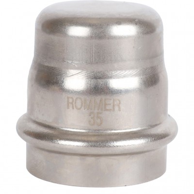 ROMMER RSS-0025-000035 Заглушка, 35, из нержавеющей стали прессовой