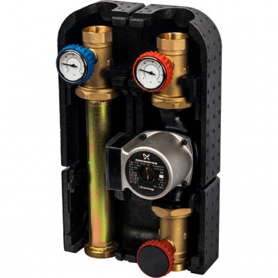 STOUT SDG-0001 Насосная группа с прямым контуром 1 1/4" с насосом Grundfos UPSO 32-65 в теплоизоляции DN 32