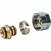 LUXOR TP 99/C 20x2 мм (3/4 EK) соединение для труб из металлопластика, хром LUXOR TP 99/C 20x2 мм (3/4 EK) соединение для труб из металлопластика, хром