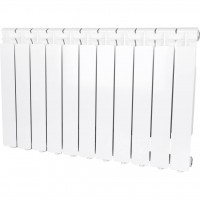 STOUT  Bravo 500 11 секций радиатор алюминиевый боковое подключение RAL9010