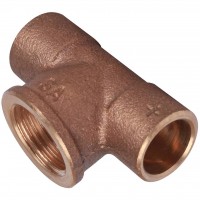Sanha  4130g тройник ВП-ВР-ВП, бронза15x1/2x15, для медных труб под пайку