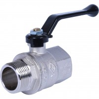 BUGATTI New Jersey Кран шаровой (ручка-рычаг алюминий) внут-нар резьба 1”