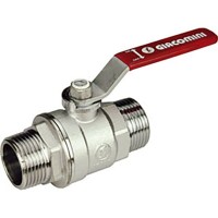 Кран шаровой латунь хром R253DL Ду 20 Ру42 НР рычаг Giacomini R253LX004
