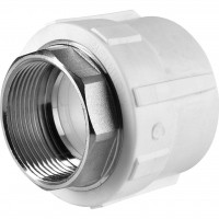 Политэк Политэк White fittings 32x1 Муфта комбинированная под шестигранник наруж. резьба для полипропиленовых труб под сварку (цвет белый) Политэк Политэк White fittings 32x1 Муфта комбинированная под шестигранник наруж. резьба для полипропиленовых труб под сварку (цвет белый)