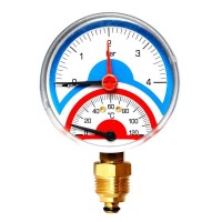 Watts  FR 828(TMRA) 4x1/2" Термоманометр радиальный