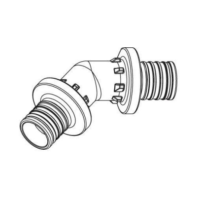 REHAU RAUTITAN Фитинги Угольник 45°, 25 PX для труб из сшитого полиэтилена аксиальный