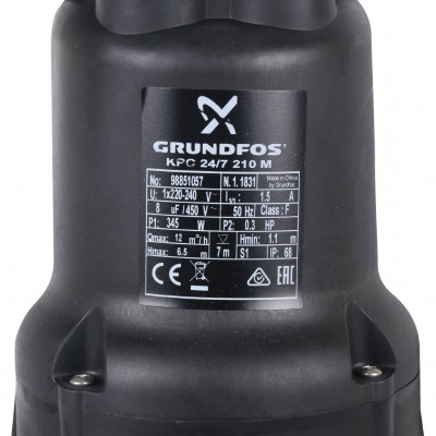 Grundfos KPC Погружной насос для дренажа KPC 24/7 210