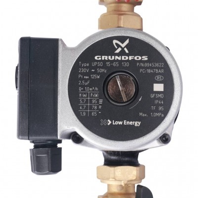 STOUT SDG-0001 Насосная группа с прямым контуром 3/4" с насосом Grundfos UPSO 15-65 130 в теплоизоляции