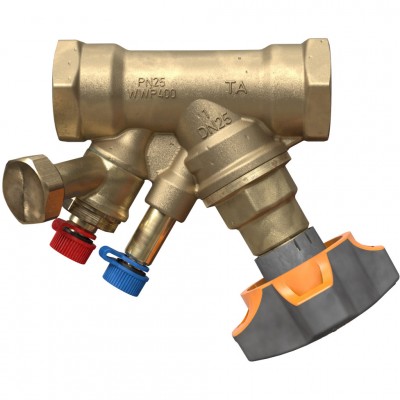 HEIMEIER  Клапан балансировочный ручной STAD с дренажем, внутренняя резьба, DN 25, Kvs = 8,59 м3/ч, Tmax = 120°C, PN25, материал корпуса - AMETALN
