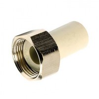 Ekoplastik  ППР муфта с накидной гайкой 25x3/4'' с отверстием для пломбы Ekoplastik  ППР муфта с накидной гайкой 25x3/4'' с отверстием для пломбы