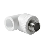 Pro Aqua PA27008P Pro Aqua d=20-1/2 PP-R Угольник комбинированный НР Белый