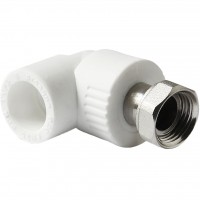 Pro Aqua PA29219 Pro Aqua d=32-1.1/4 PP-R Угольник с накидной гайкой Белый