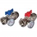 ROMMER RMS-1001-030001 ROMMER Комплект прямых шаровых кранов с термометрами 1”