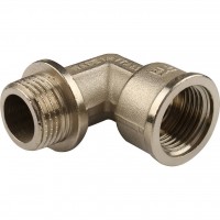 TIEMME Угольник НВ никелированный с упором 1/2х1/2 TIEMME Угольник НВ никелированный с упором 1/2х1/2