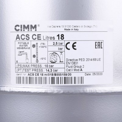 CIMM ACS 511842 CIMM Бак ACS 18 л M 3/4”