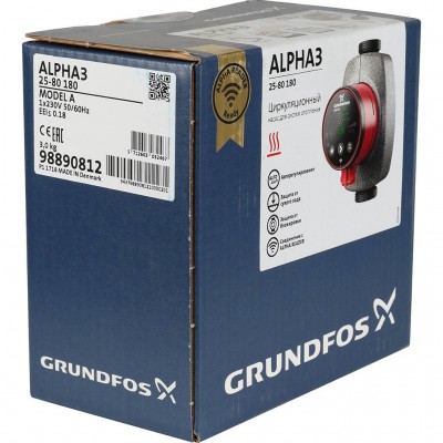 Grundfos Насос ALPHA3 25-80 98890812