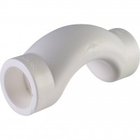 Политэк  d=32 Обводное колено для полипропиленовых труб под сварку (цвет белый)