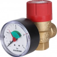 Flamco  Предохранительный клапан с манометром'Prescomano 1/2 x 1/2 - 3bar