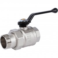 BUGATTI New Jersey Кран шаровой с полусгоном (ручка-рычаг алюминий) внут-наруж резьба 1 1/2 BUGATTI New Jersey Кран шаровой с полусгоном (ручка-рычаг алюминий) внут-наруж резьба 1 1/2