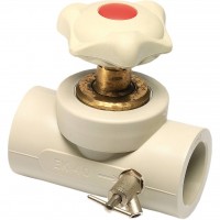 Ekoplastik  ППР вентиль проходной с выпускным клапаном 40 правый Ekoplastik  ППР вентиль проходной с выпускным клапаном 40 правый