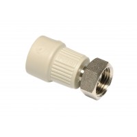 Ekoplastik  ППР муфта с металл. вставкой и накидной гайкой с отвер. для пломбы 20х3/4'' Ekoplastik  ППР муфта с металл. вставкой и накидной гайкой с отвер. для пломбы 20х3/4''