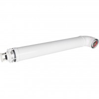 ROMMER RCA-6010-240900 Комплект дымохода СТАНДАРТ 60/100 - 900мм (Bosch, Buderus, Navien S/C/E, Baxi ECO Nova/Classic,   Baltur, Fondital  ) в комплекте фланец
